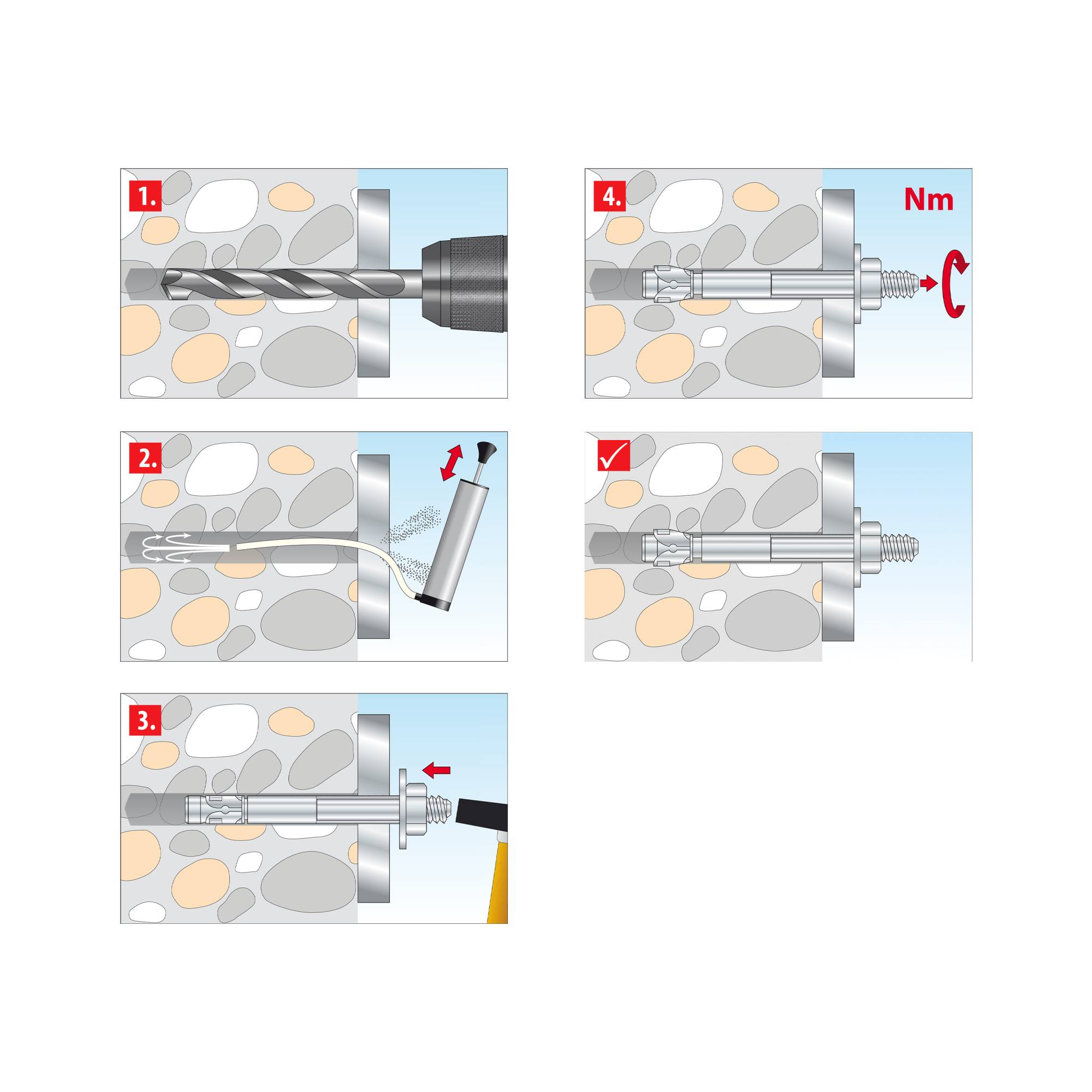 TOX-Dübel-Techn. Bolzenanker S-Fix Pro 1 A4 M8x75/10 KT