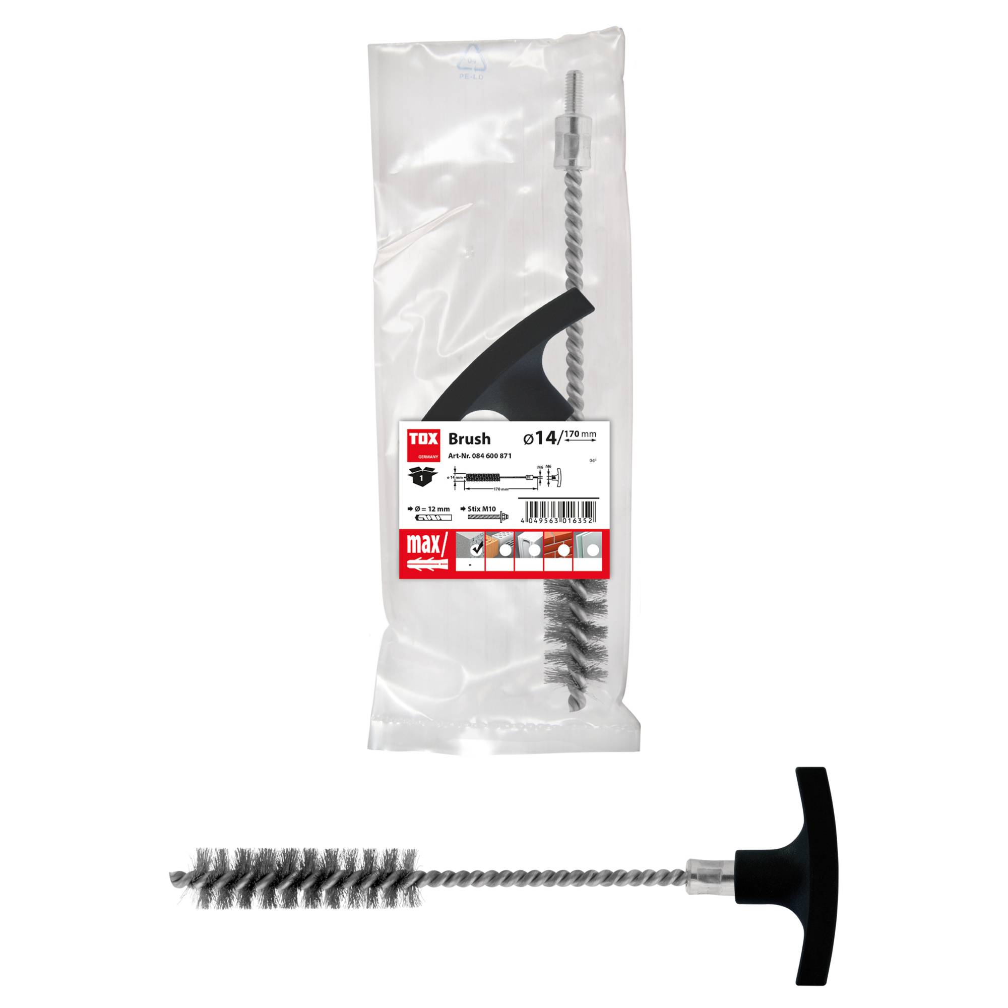 TOX-Dübel-Techn. Reinigungsbürste Brush M12+M16 (22x250mm)