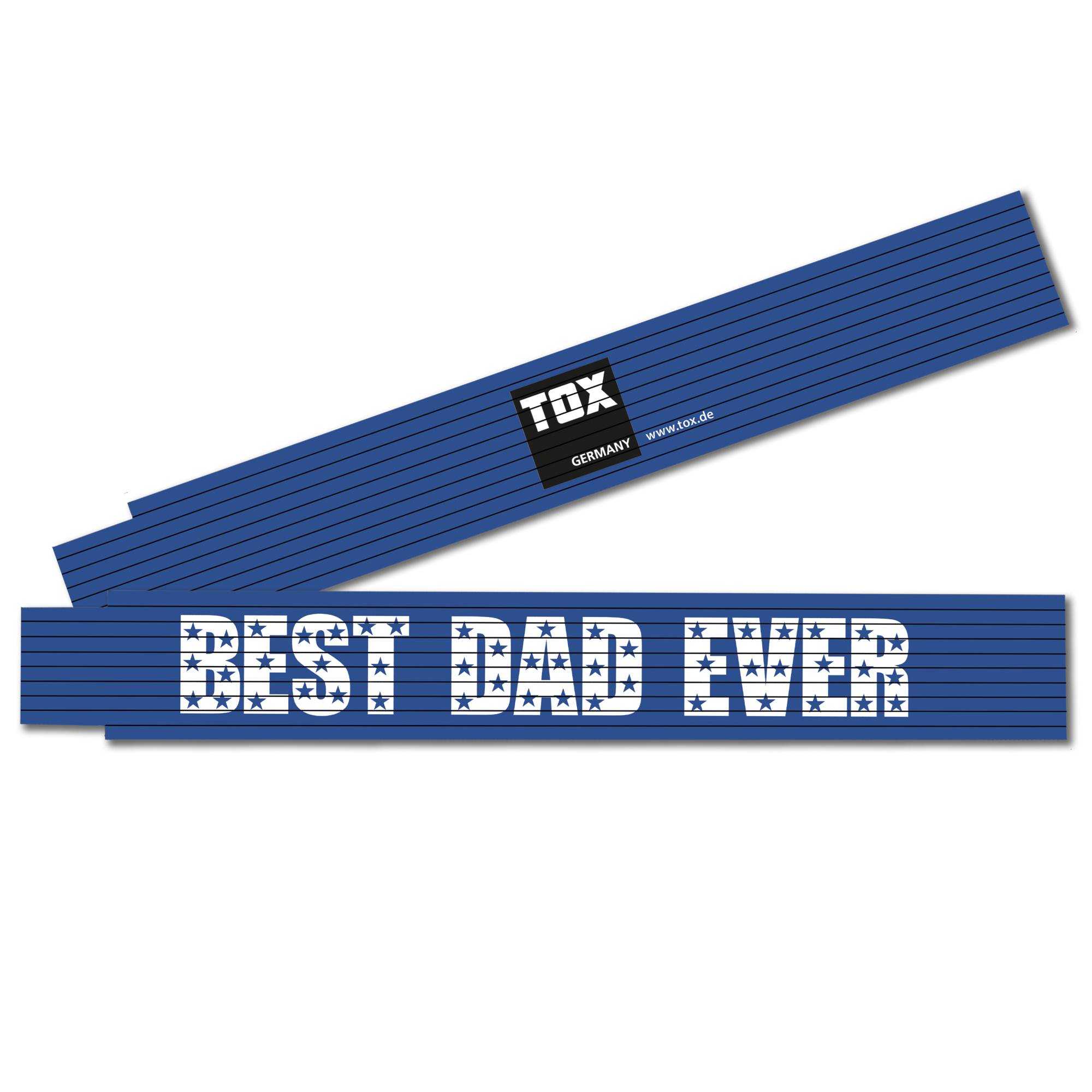 Tox-Dübel-Technik Doppelmeter«Best Dad Ever» 2 mTox-Dübel Doppelmeter «Best Dad