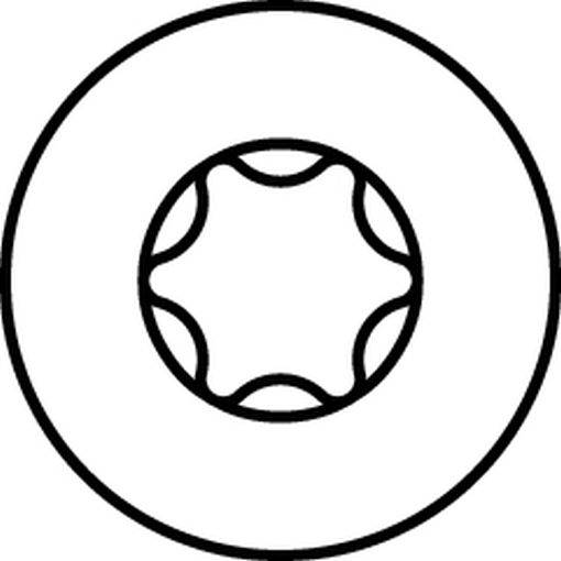 HECO MULTI-MONTI-plus F Betonschraube Stahl verzinkt Senkkopf T25 - 5 x 60 mm - 200 Stück