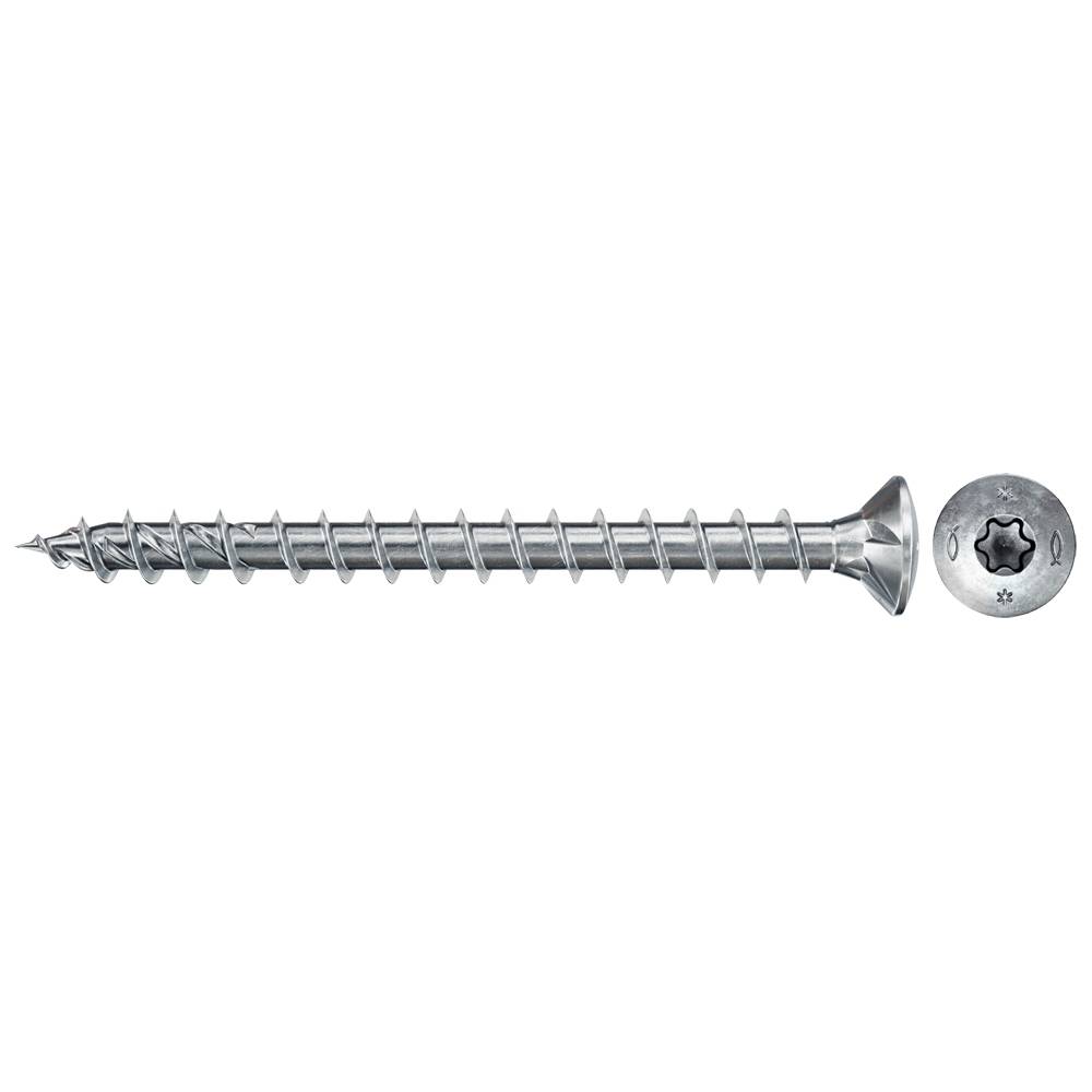 Fischer Power-Fast II 670155 Spanplattenschraube 4 mm 30 mm T-Profil Stahl galvanisch verzinkt 200 St.