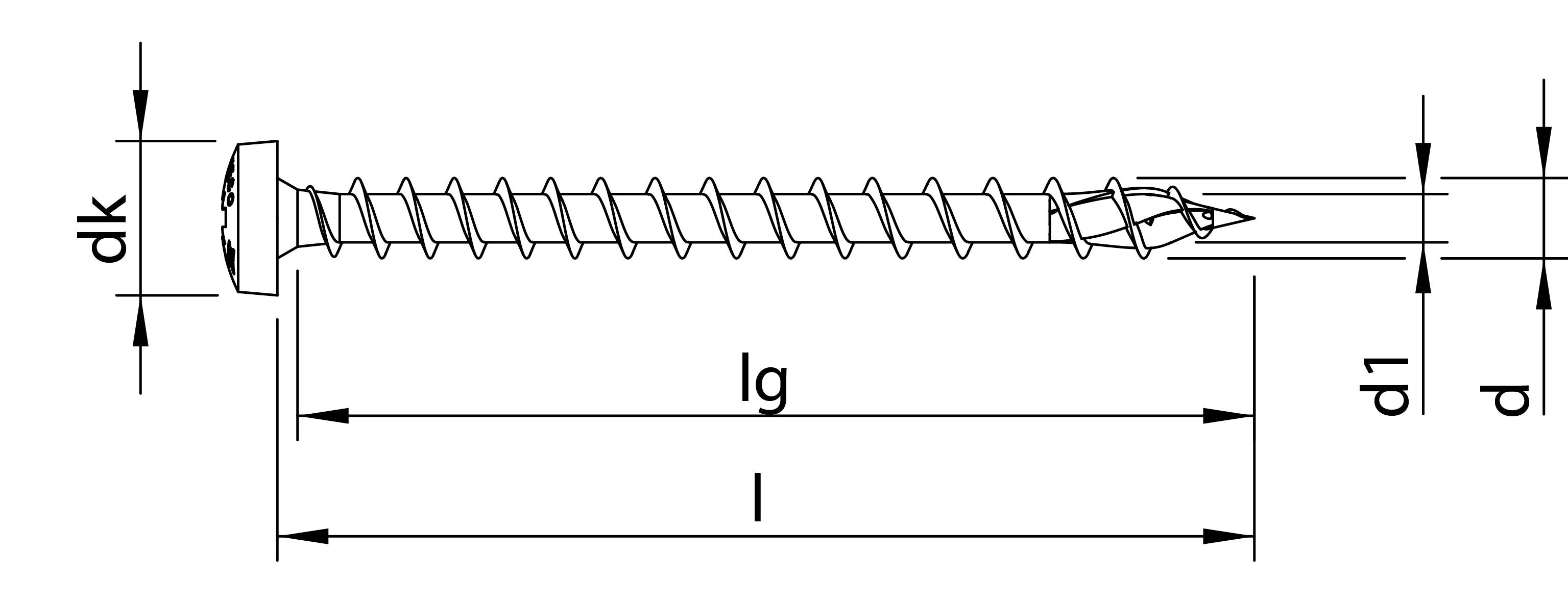 HECO-TOPIX-plus Holzschraube Edelstahl A2 Panhead PZ variables Vollgewinde 4x45 - 200 Stück