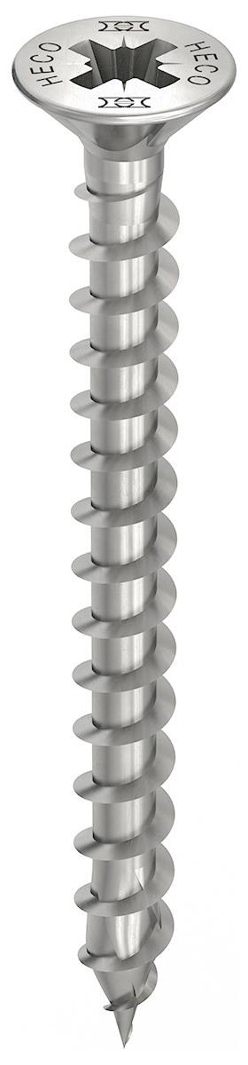 HECO-TOPIX-plus Holzschraube Edelstahl A2 Senkkopf PZ Variables Vollgewinde 5x80 - 200 Stück
