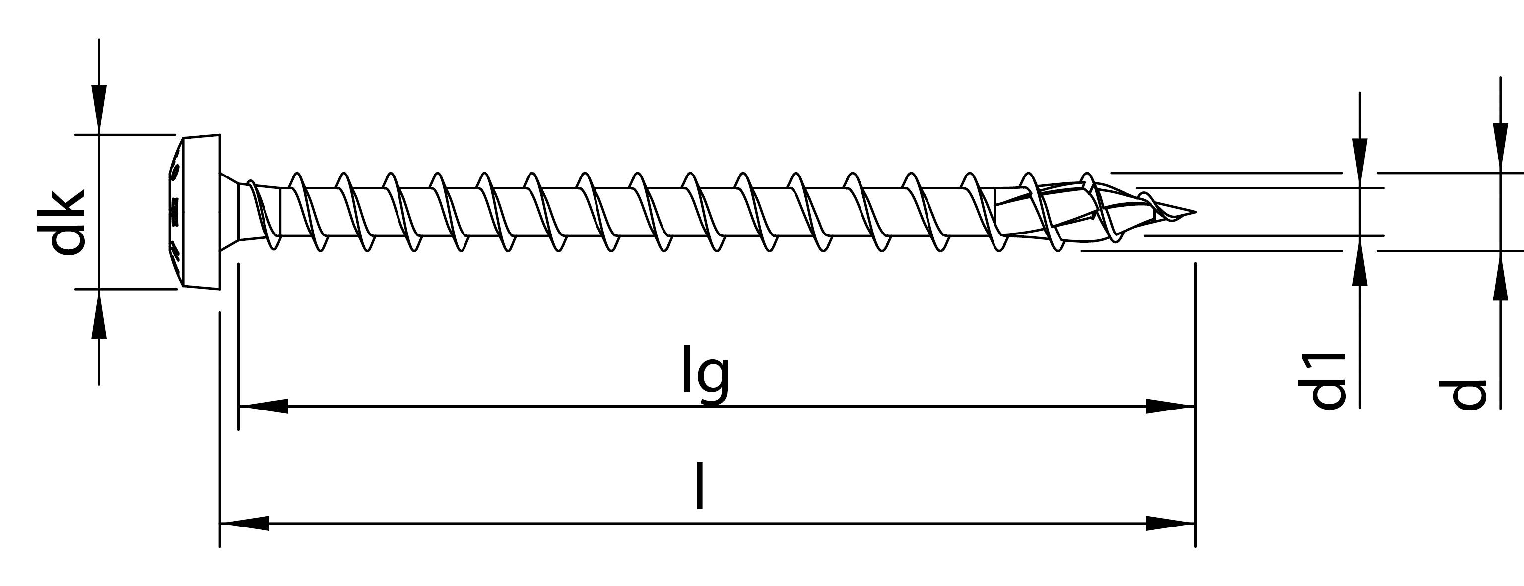 HECO-TOPIX-plus Holzschraube Stahl verzinkt Panhead TX variables Vollgewinde 3,5x16 - 1000 Stück