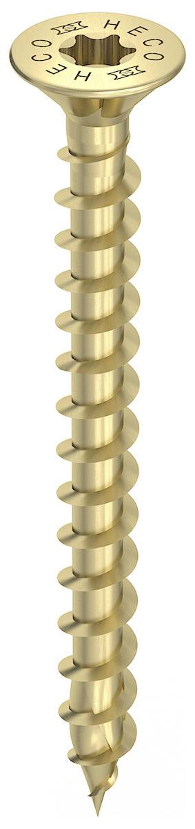 HECO-TOPIX-plus Holzschraube Stahl gelb verzinkt Senkkopf HD variables Vollgewinde 4x50 - 500 Stück