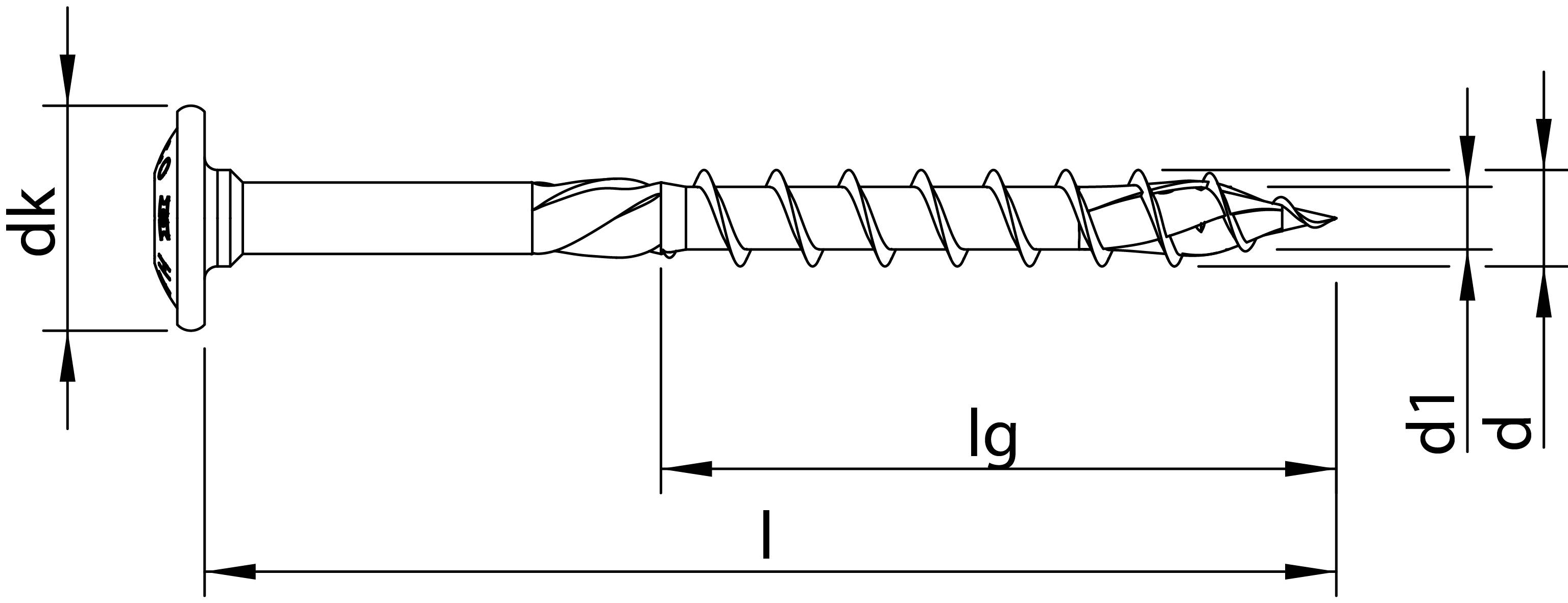 HECO-TOPIX-plus Holzbauschraube Edelstahl A2 Tellerkopf TX Teilgewinde 6x100 - 100 Stück