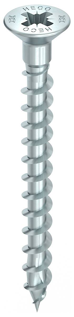 HECO-TOPIX-plus Holzschraube Stahl verzinkt Senkkopf PZ mit Kopfbohrung variables Vollgewinde 4x25 - 200 Stück