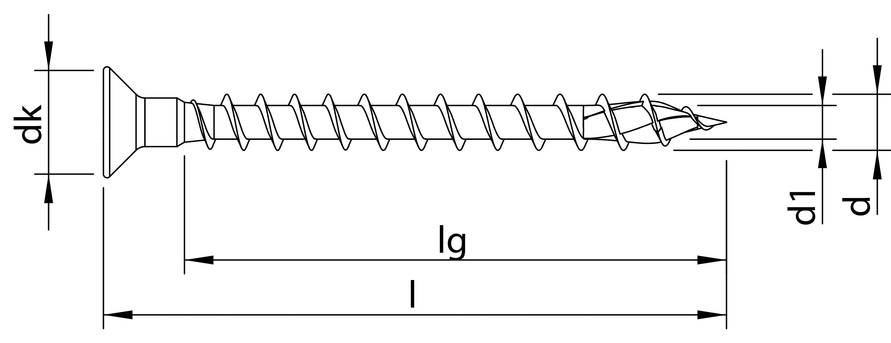 HECO-TOPIX-plus Holzschraube Stahl verzinkt Senkkopf PZ mit Kopfbohrung variables Vollgewinde 4x25 - 200 Stück