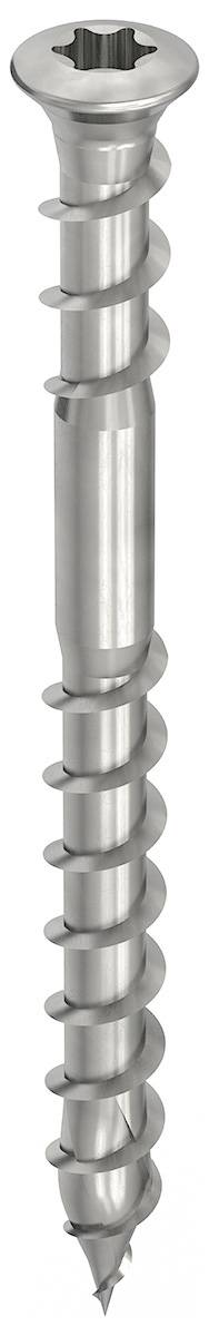 HECO TOPIX-plus Terrassenschraube - Edelstahl A2 - 5x70 mm - Linsensenkkopf HD20 - UK-Gewinde - in Kunststoffbox