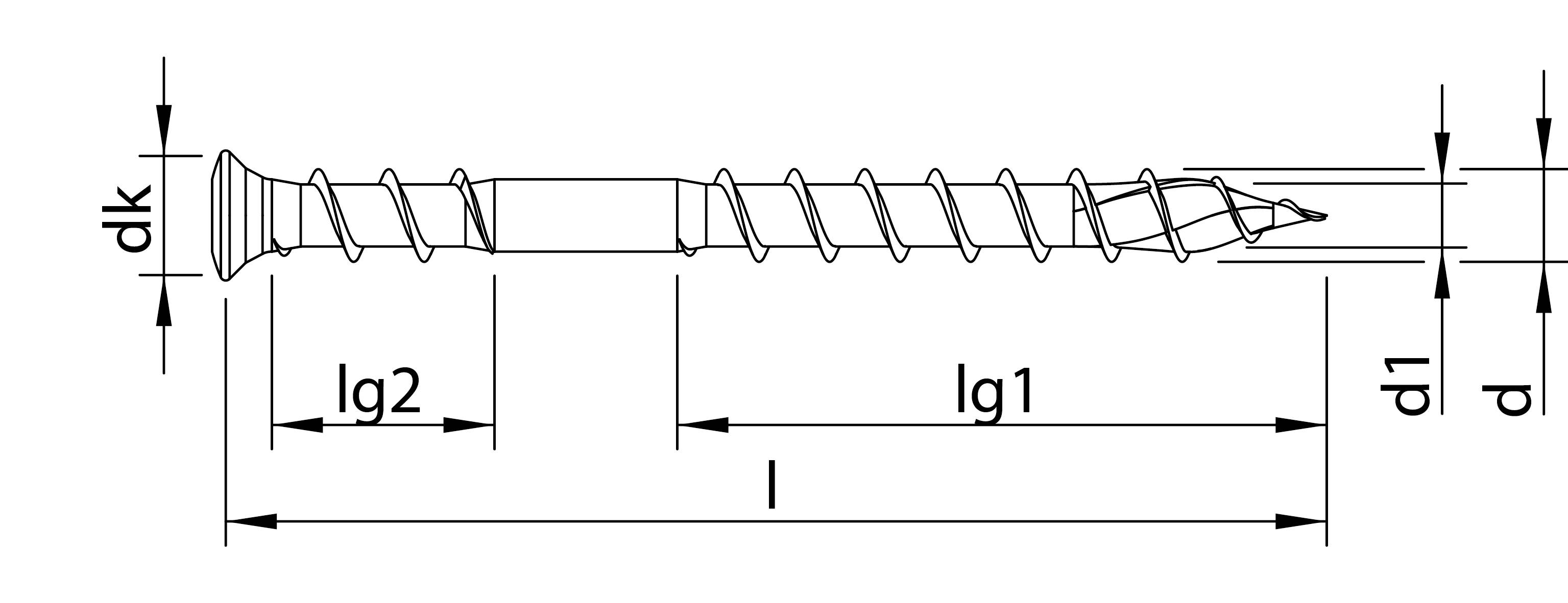 HECO TOPIX-plus Terrassenschraube - Edelstahl A2 - 5x70 mm - Linsensenkkopf HD20 - UK-Gewinde - in Kunststoffbox