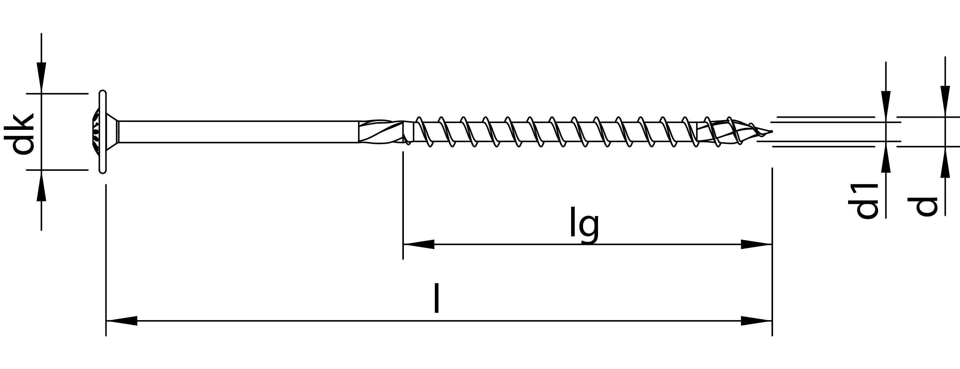 HECO-TOPIX-plus Holzbauschraube Stahl verzinkt großer Tellerkopf TX Teilgewinde 8x180 - 50 Stück