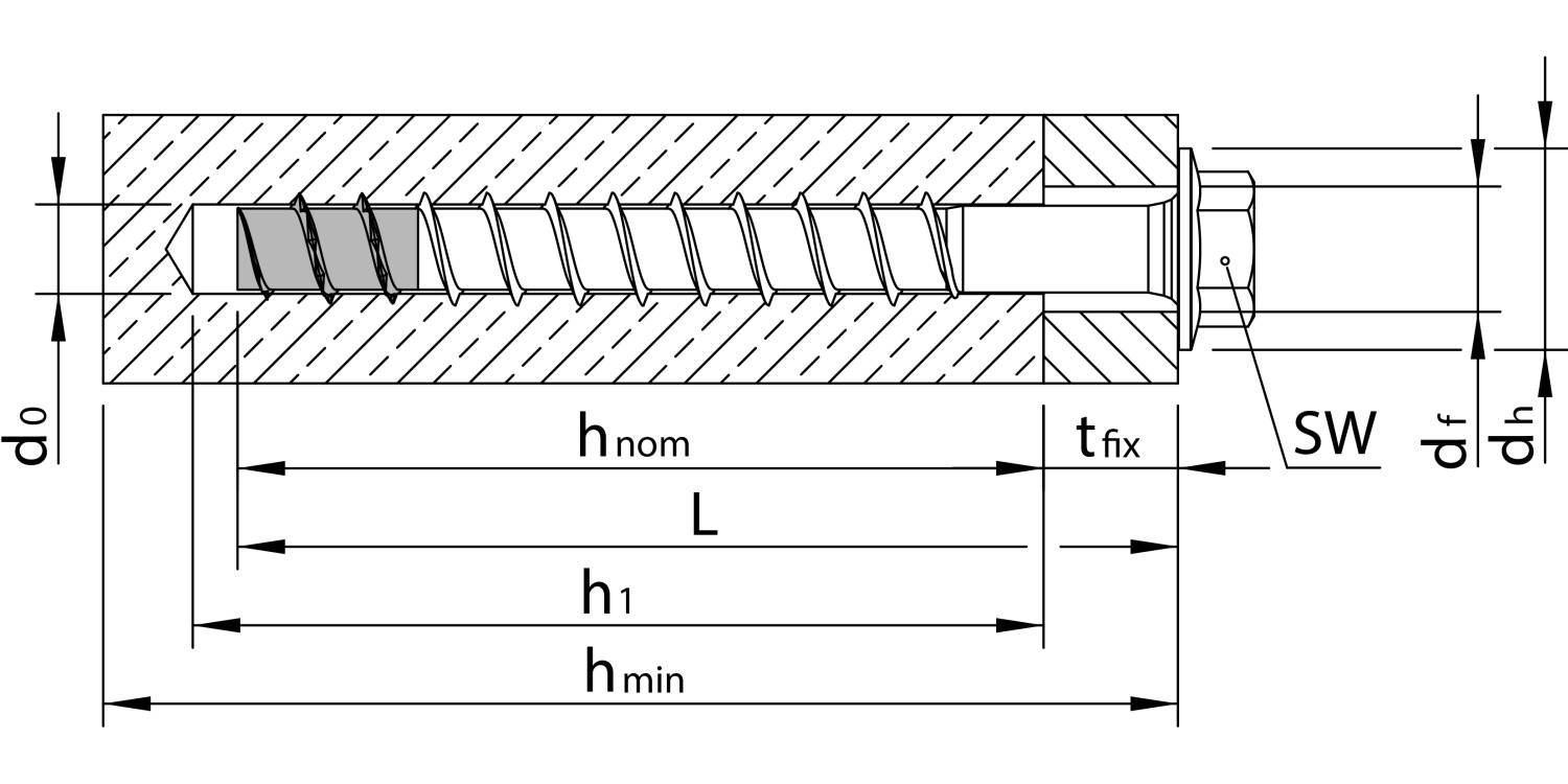 HECO MULTI-MONTI-plus SS Betonschraube Schraubanker Edelstahl A4 Sechskantkopf 7,5x45 - 50 Stück