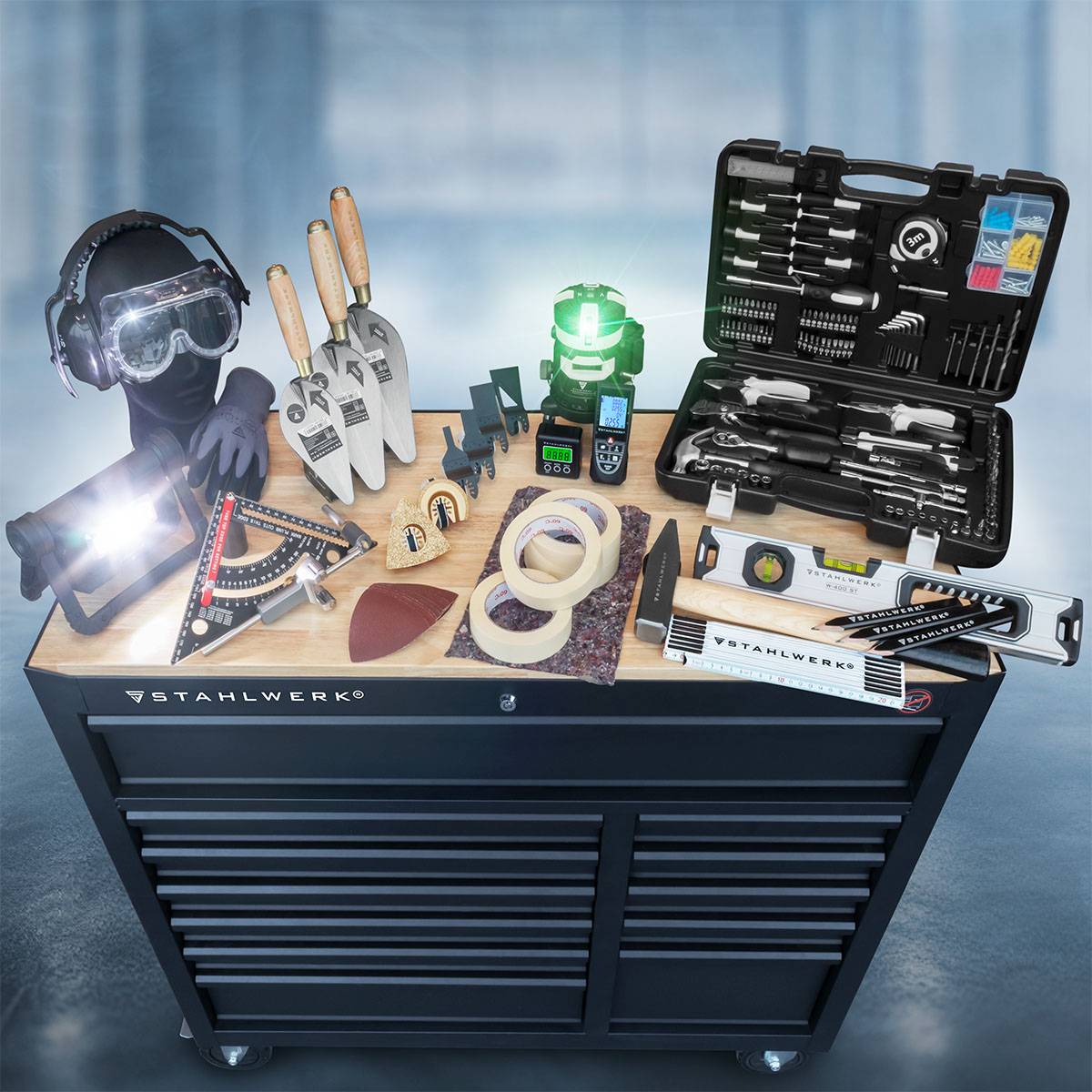 STAHLWERK Deltaschleifer Multicutter Akku Multifunktionswerkzeug 900 W Brushless