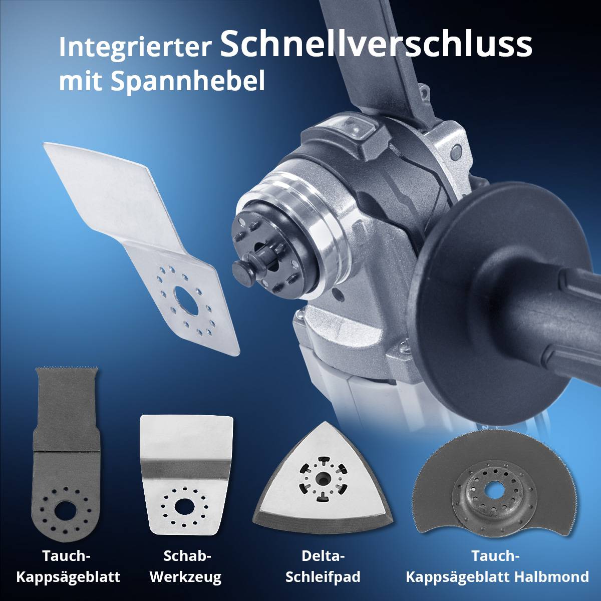 STAHLWERK Deltaschleifer Multicutter Akku Multifunktionswerkzeug 900 W Brushless