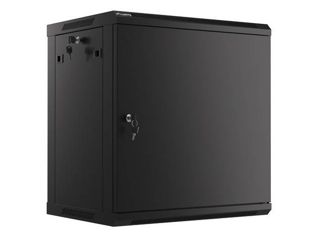 19" 600x450 Wandgehäuse Metalltür FlatPack sw - Rack