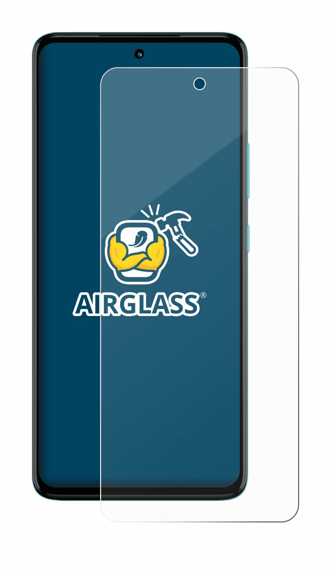 BROTECT AirGlass Glas Panzer-Folie für Motorola Moto G72 - Schutzglas