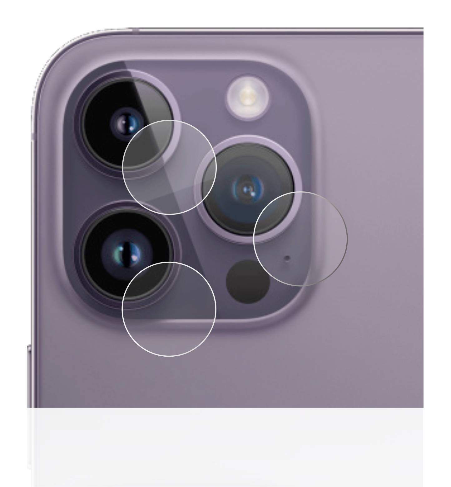 BROTECT AirGlass Glas Schutz-Folie für Apple iPhone 14 Pro Max (NUR Kameraschutz) - Schutzglas
