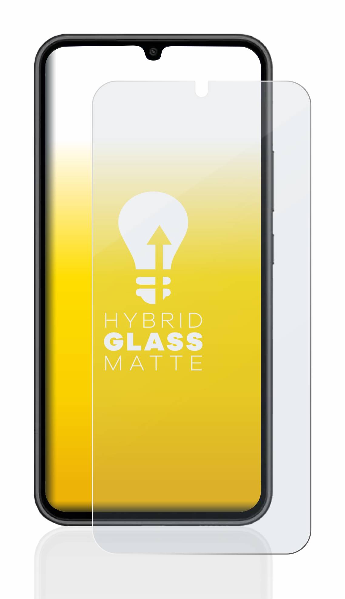 upscreen Hybrid Glas Matt Panzer-Folie für Samsung Galaxy A34 5G