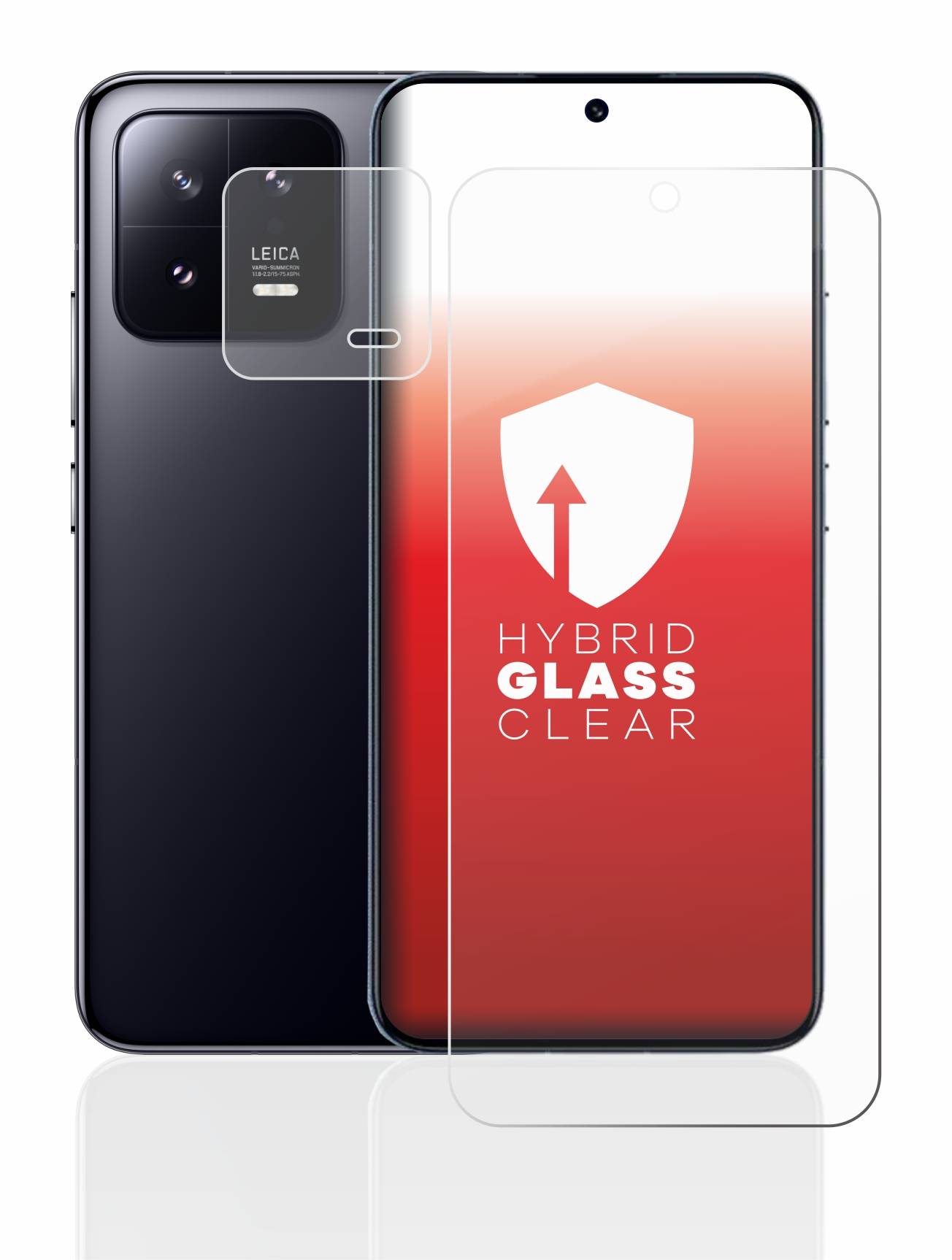 upscreen Hybrid Glas Panzer-Folie für Xiaomi 13 (Display+Kamera)
