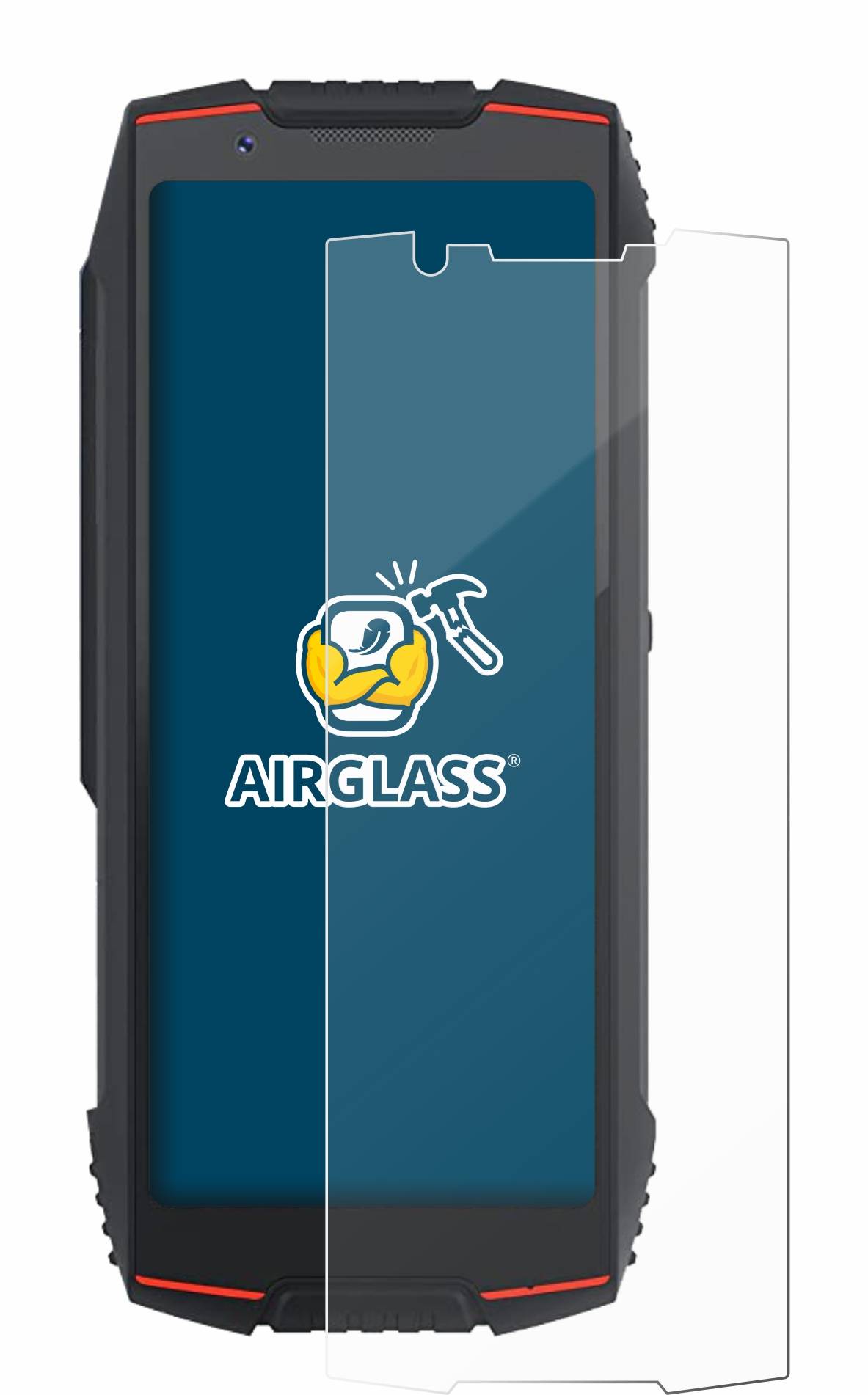 BROTECT AirGlass Glas Panzer-Folie für Cubot King Kong Mini 3 - Schutzglas