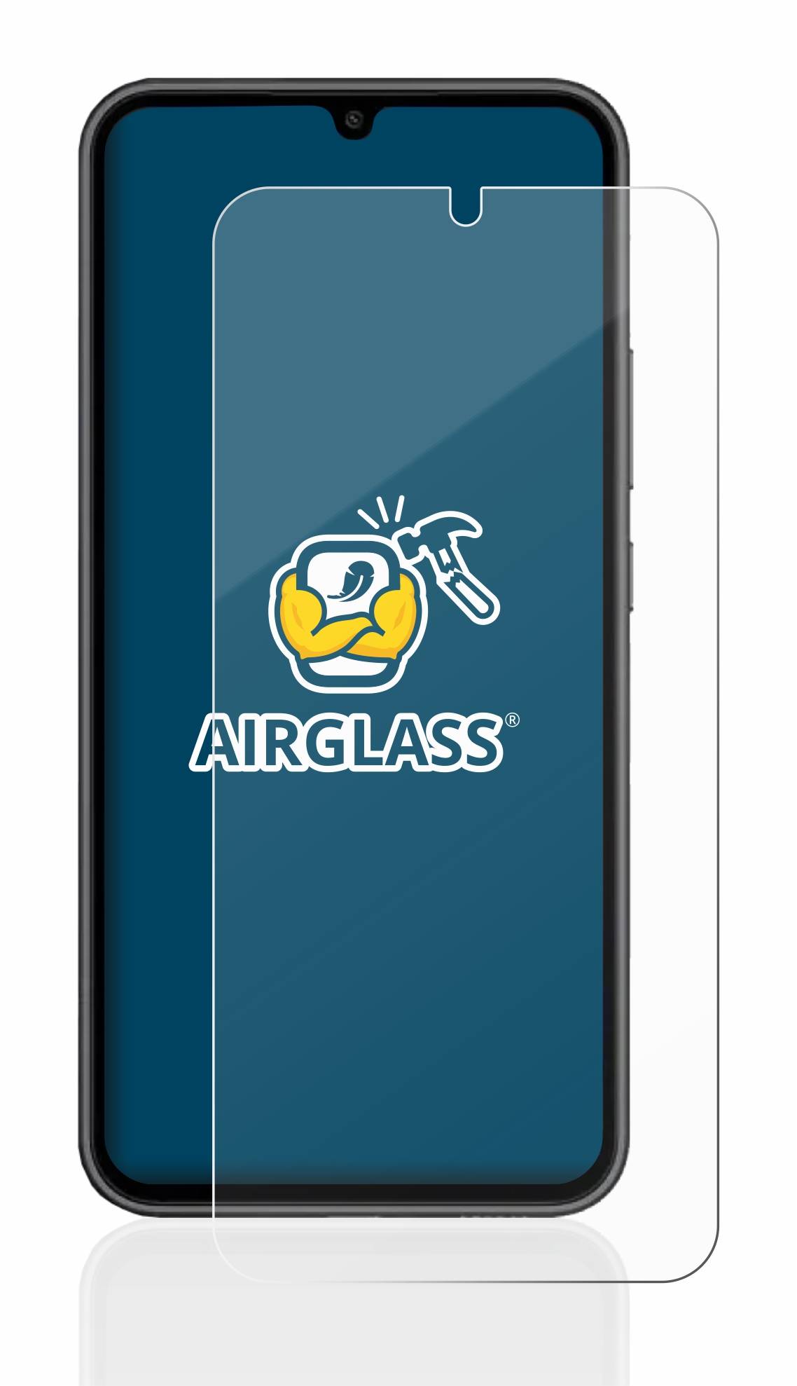 BROTECT AirGlass Glas Schutz-Folie für Samsung Galaxy A34 5G - Schutzglas
