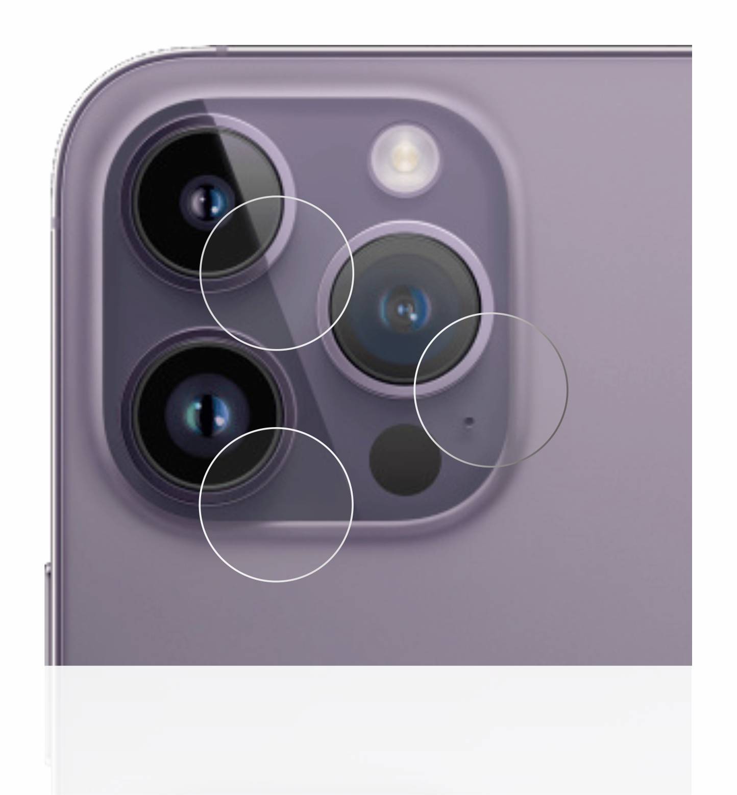 upscreen Scratch Shield Schutzfolie für Apple iPhone 14 Pro Max (NUR Kameraschutz)