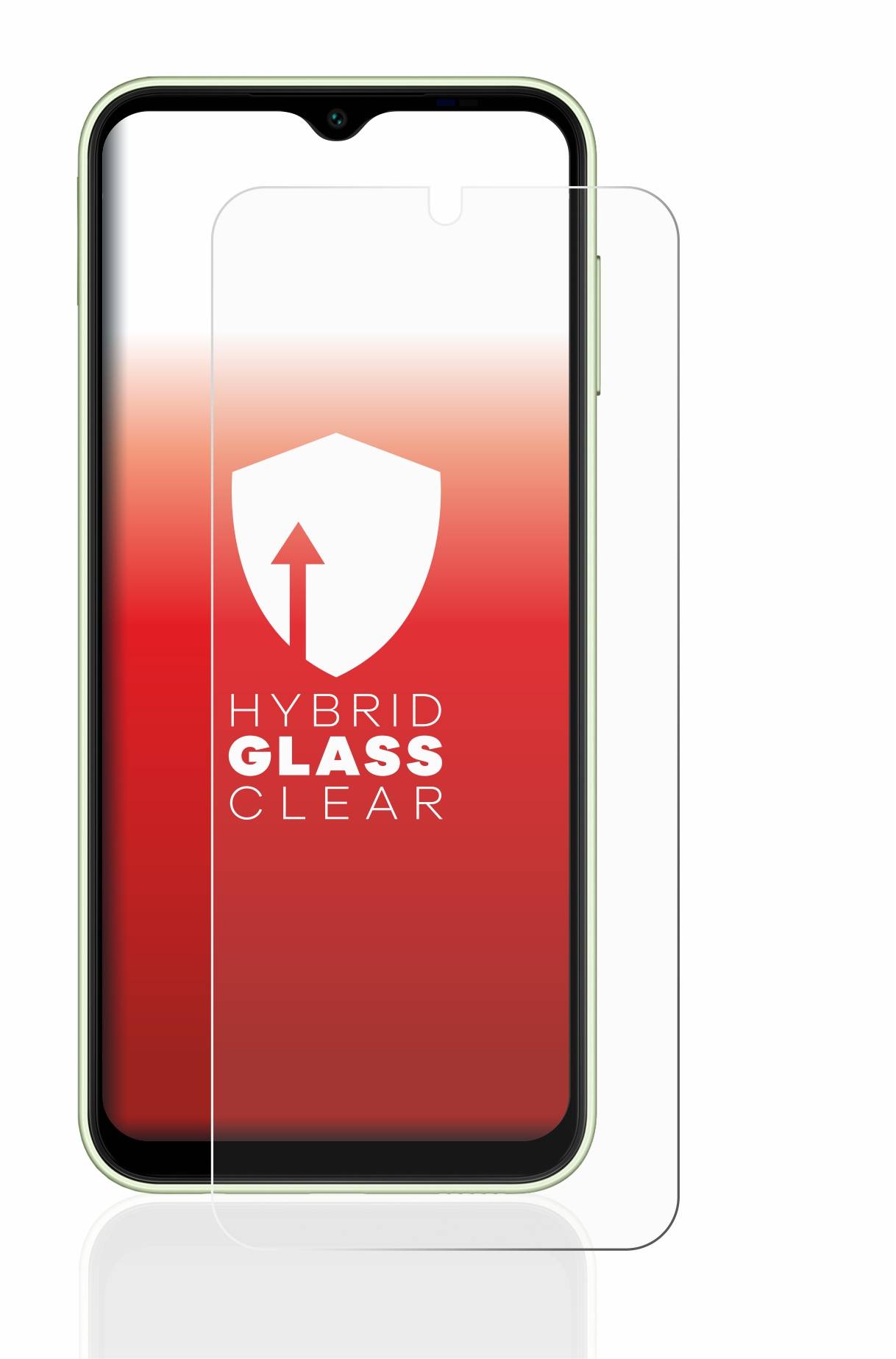 upscreen Hybrid Glas Schutz-Folie für Samsung Galaxy A14 4G