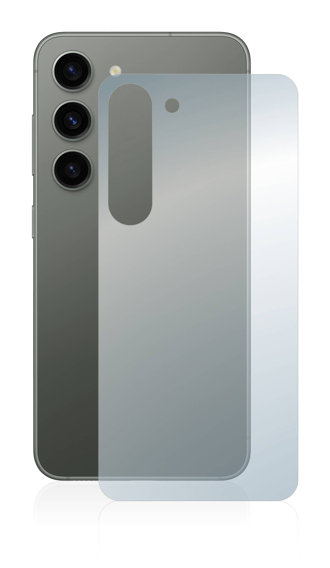 BROTECT AirGlass Glas Panzer-Folie für Samsung Galaxy S23 Plus (Rückseite) - Schutzglas