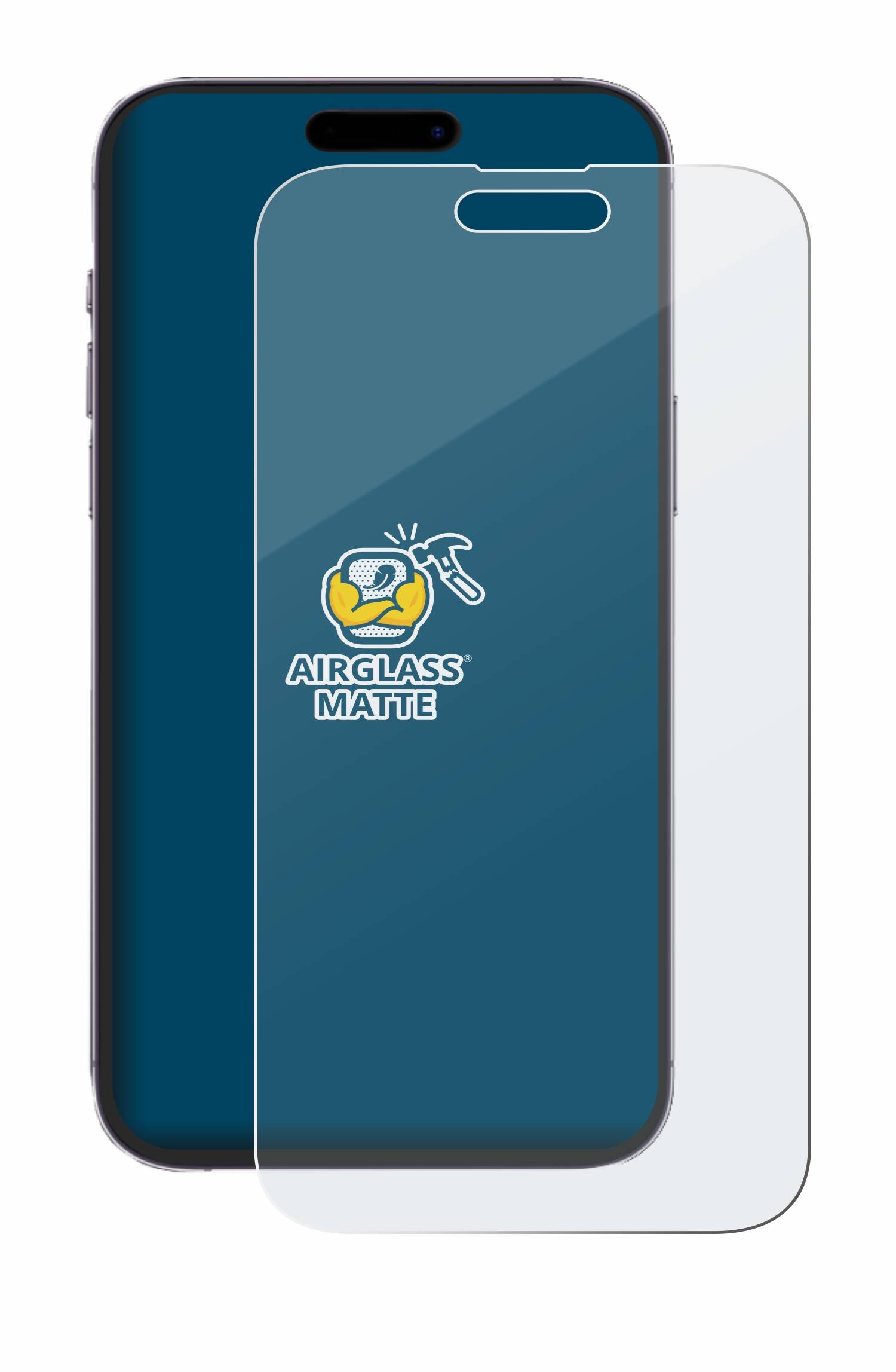 BROTECT AirGlass Matt Glas Panzer Folie für Apple iPhone 14 Pro Max