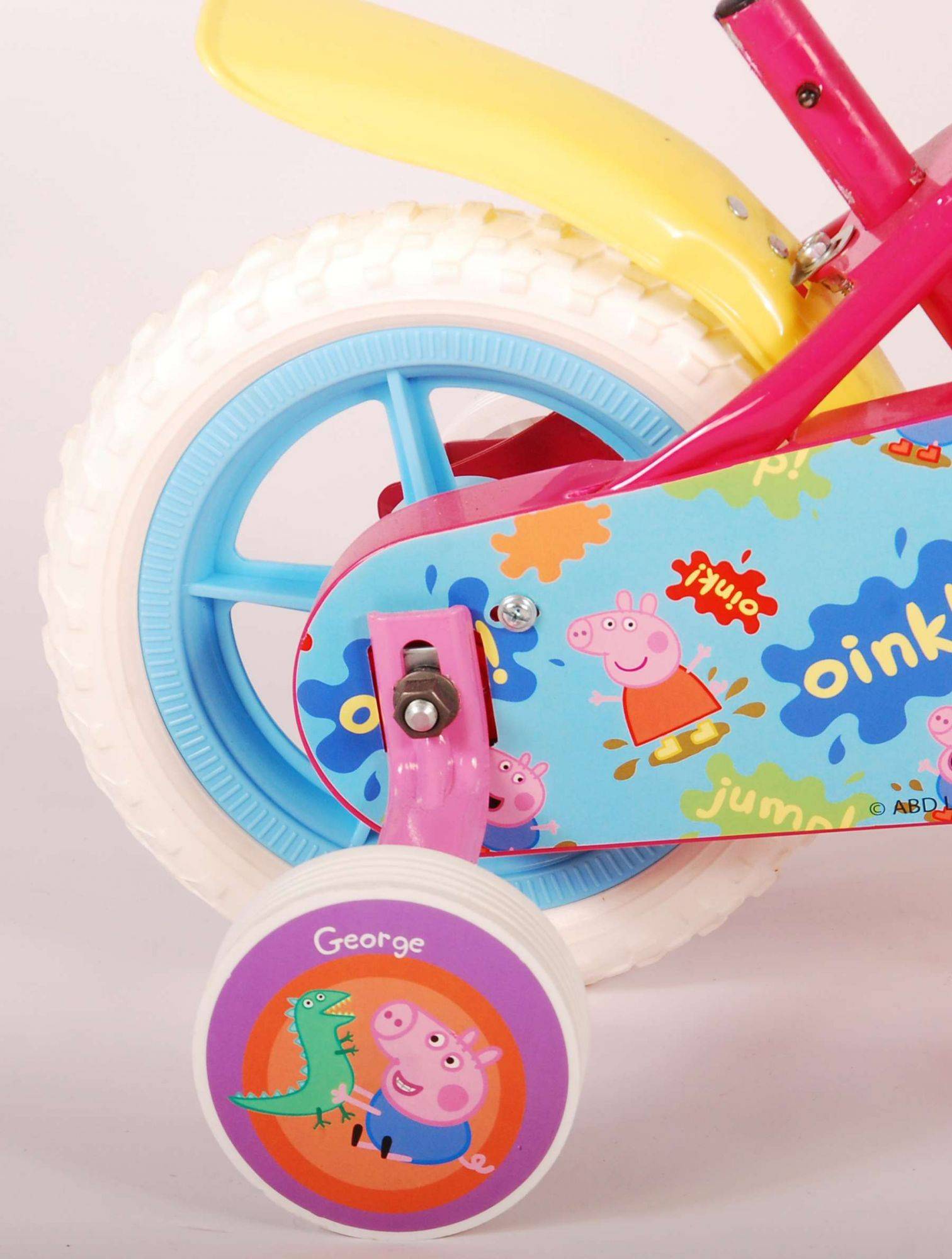 Nickelodeon Peppa Pig Childrens Bike - Mädchen - 10 Zoll - Pink/Blau - Trapper