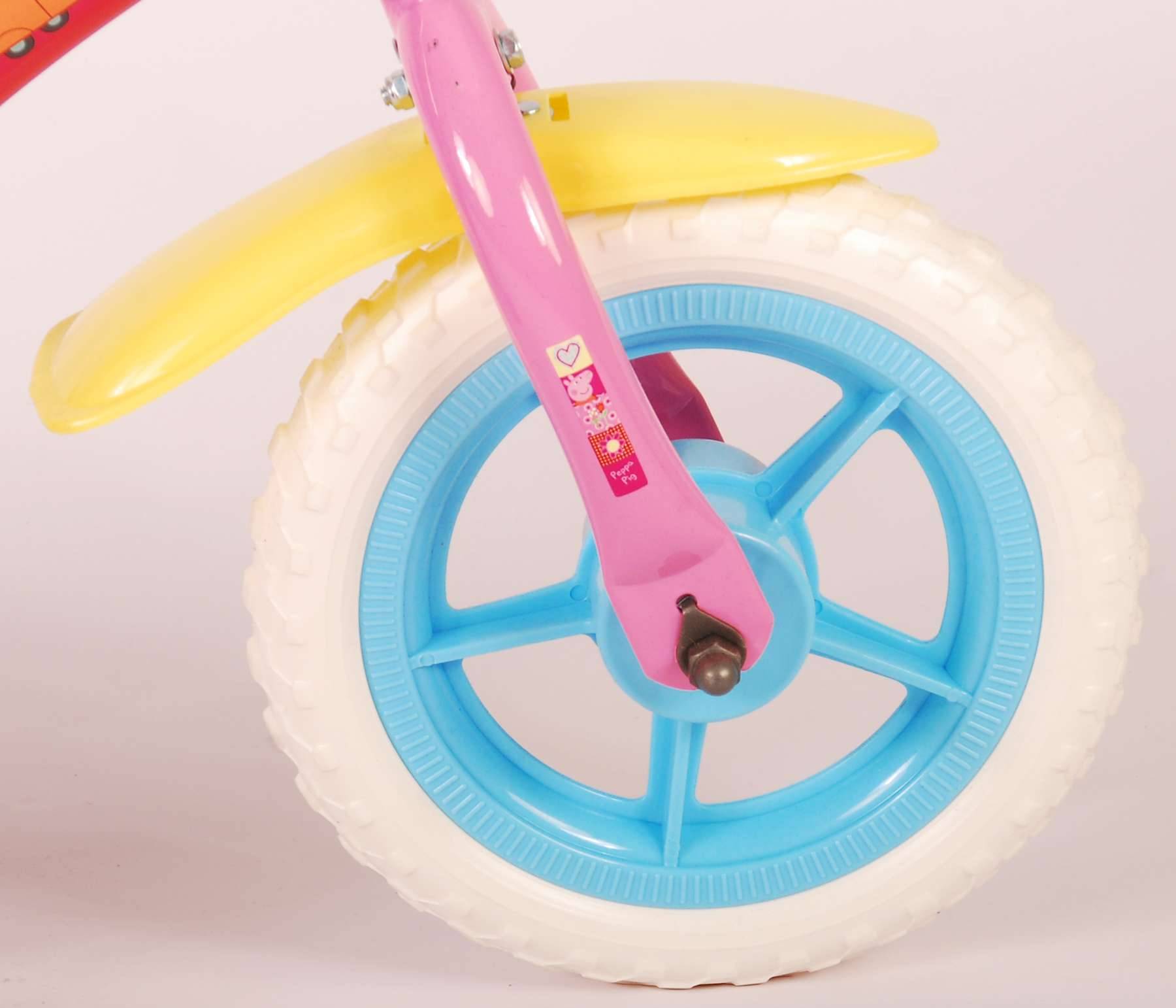 Nickelodeon Peppa Pig Childrens Bike - Mädchen - 10 Zoll - Pink/Blau - Trapper