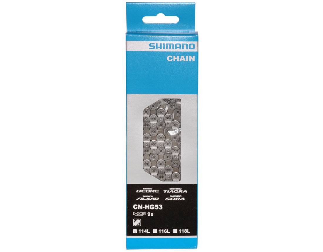 Shimano HG53 Kette – 9 Gänge – Silber – 116 Glieder