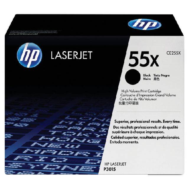 HP 55X - Hohe Ergiebigkeit - Schwarz - original - LaserJet - Tonerpatrone (CE255X)