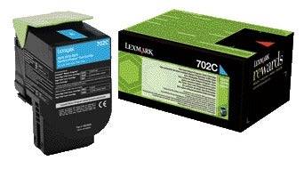 Lexmark Tonerkassette 702C CS310 CS410 CS510 Original Cyan 1000 Seiten 70C20C0