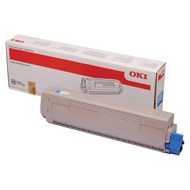 OKI Tonerkassette MC853 MC873 Original Cyan 7300 Seiten 45862839