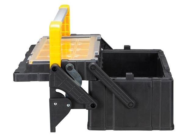 Kunststoff-werkzeugkasten mit herausnehmbaren boxen