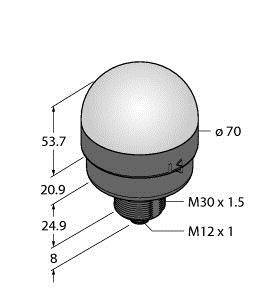 Turck LED-Anzeige K70DXN2GYRQ