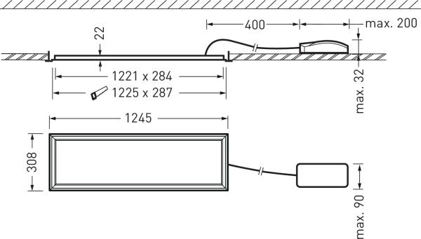 LED-Einbauleuchte 840 DALI wei ArimoFit G2#8178451