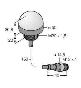 Turck LED-Anzeige K50LGRYBWPQP8