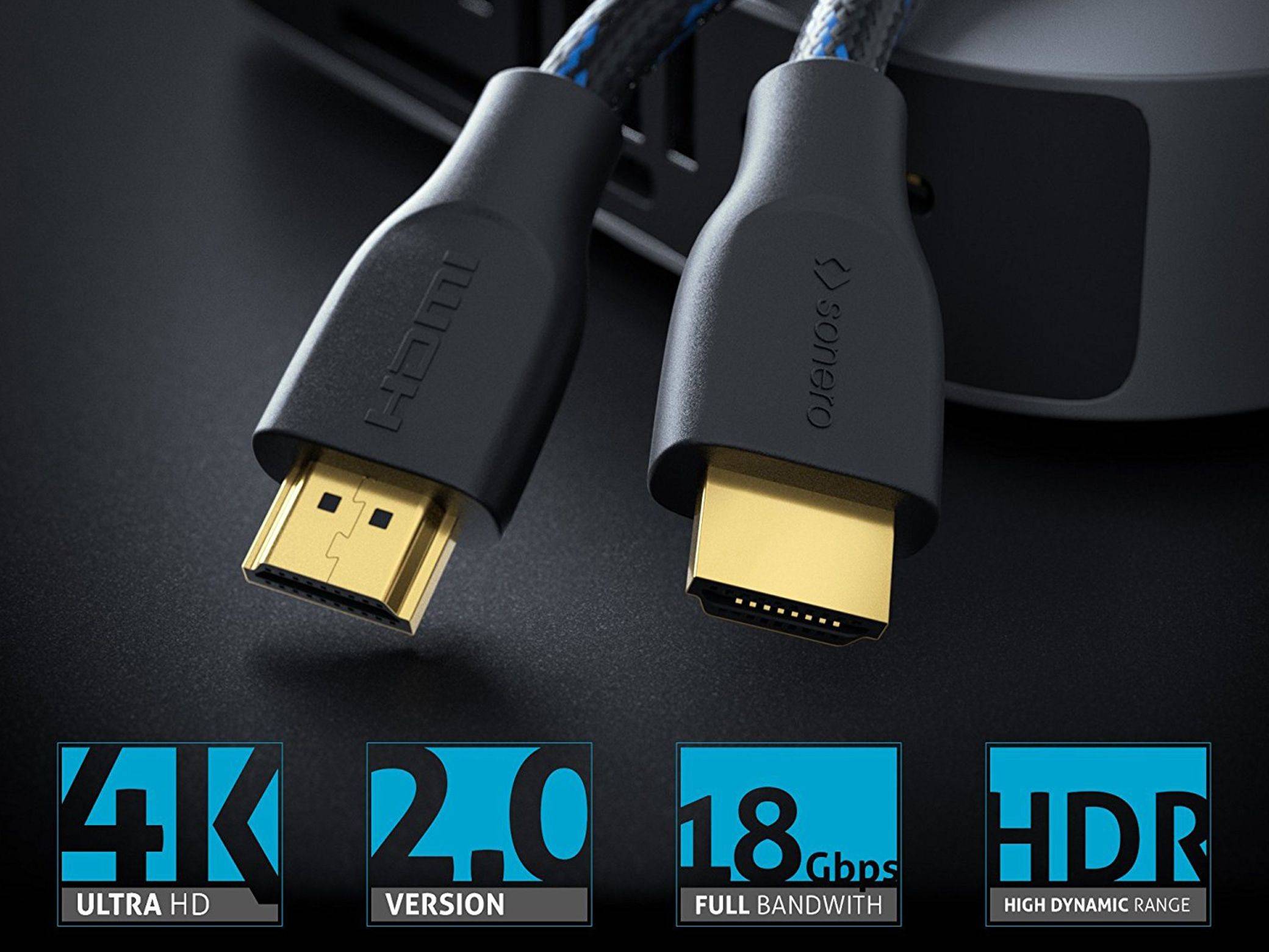 4K Premium High Speed HDMI-Kabel mit Ethernet - 3.00m