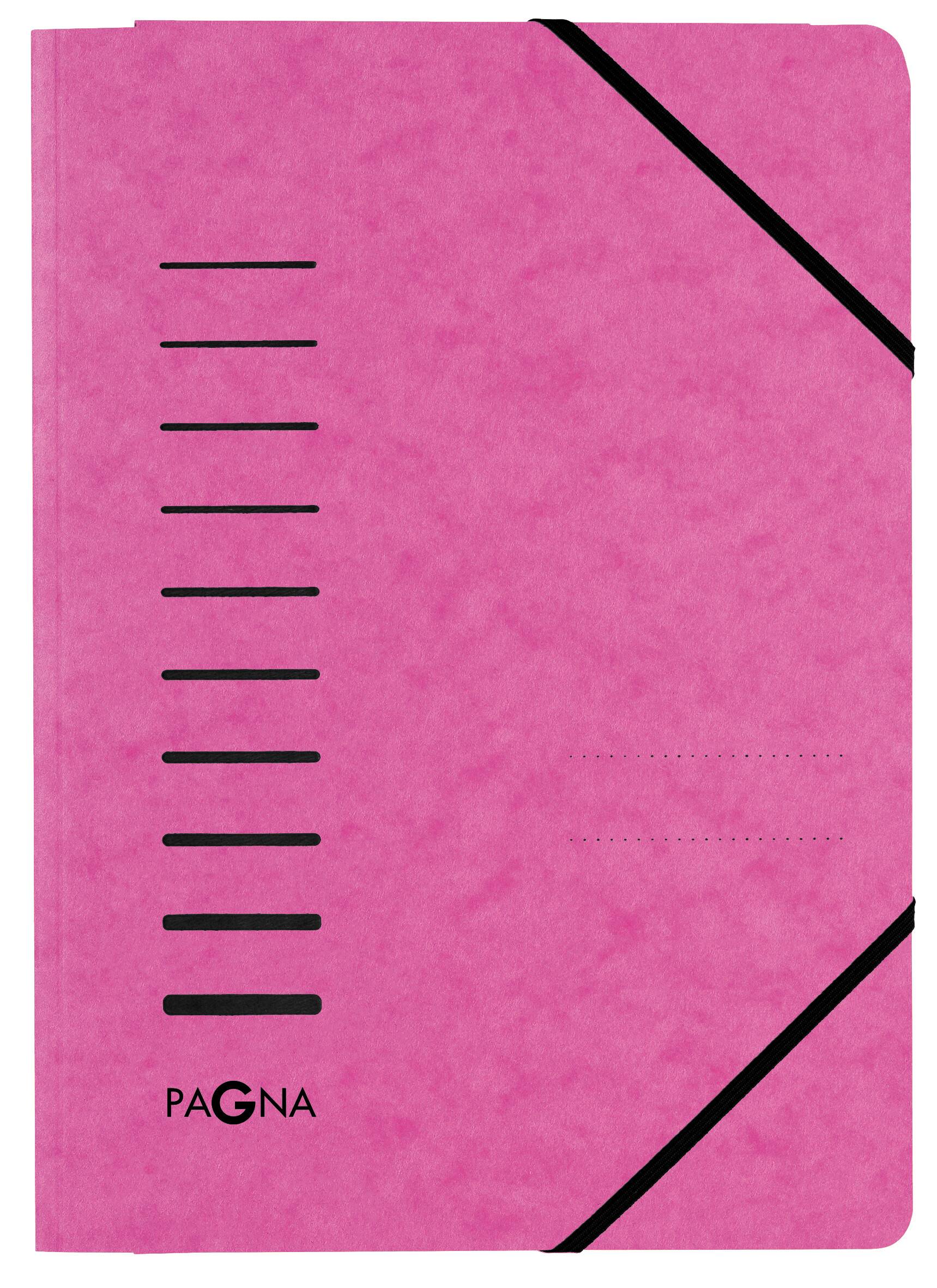 Gummizugmappe - A4 150 Blatt Presssan dunkelrosa