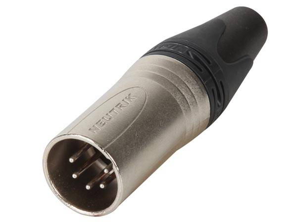 Neutrik NC5MXX XLR-Steckverbinder Stecker, gerade Polzahl: 5 Silber 1St.