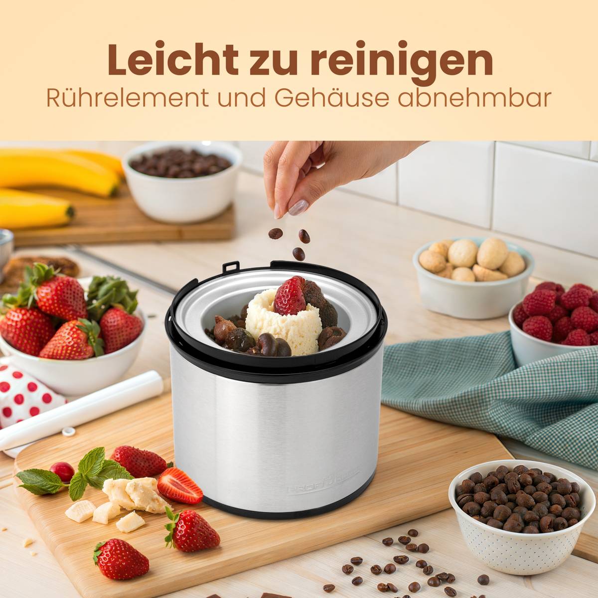 Profi Cook PC-ICM 1140 Eismaschine Timerfunktion 1.8 l