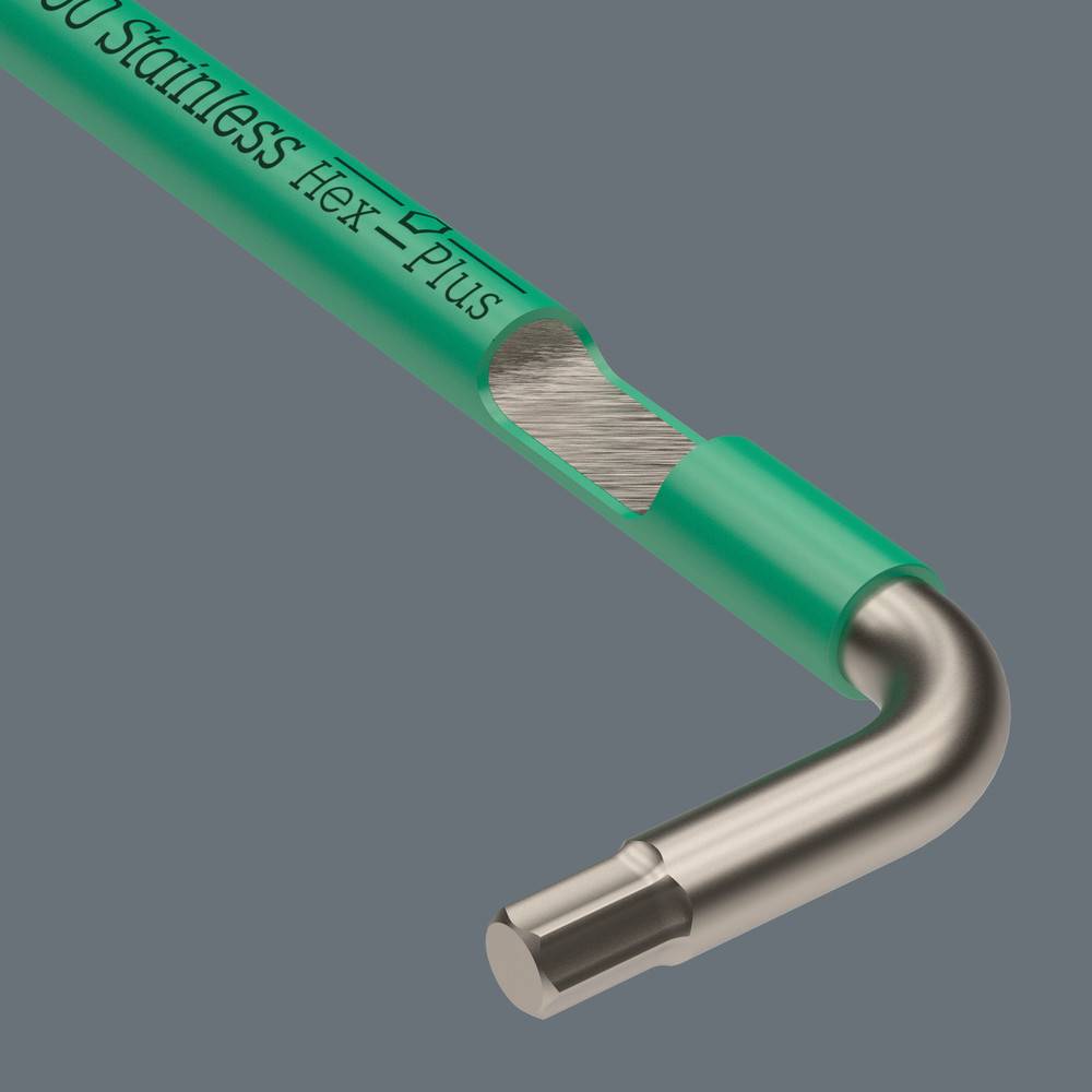 Winkelschraubendreher Zoll 6kt 3/8x224mm blau Wera 3950 SPKL Imperial Edelstahl