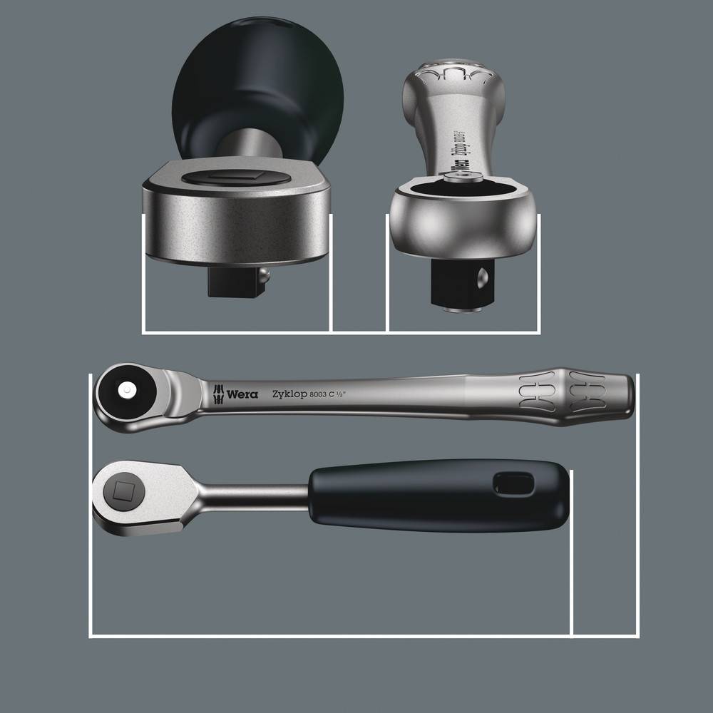 Wera 8100 SB 10 Zyklop Steckschlüsselsatz zöllig 3/8" 29teilig 05004050001