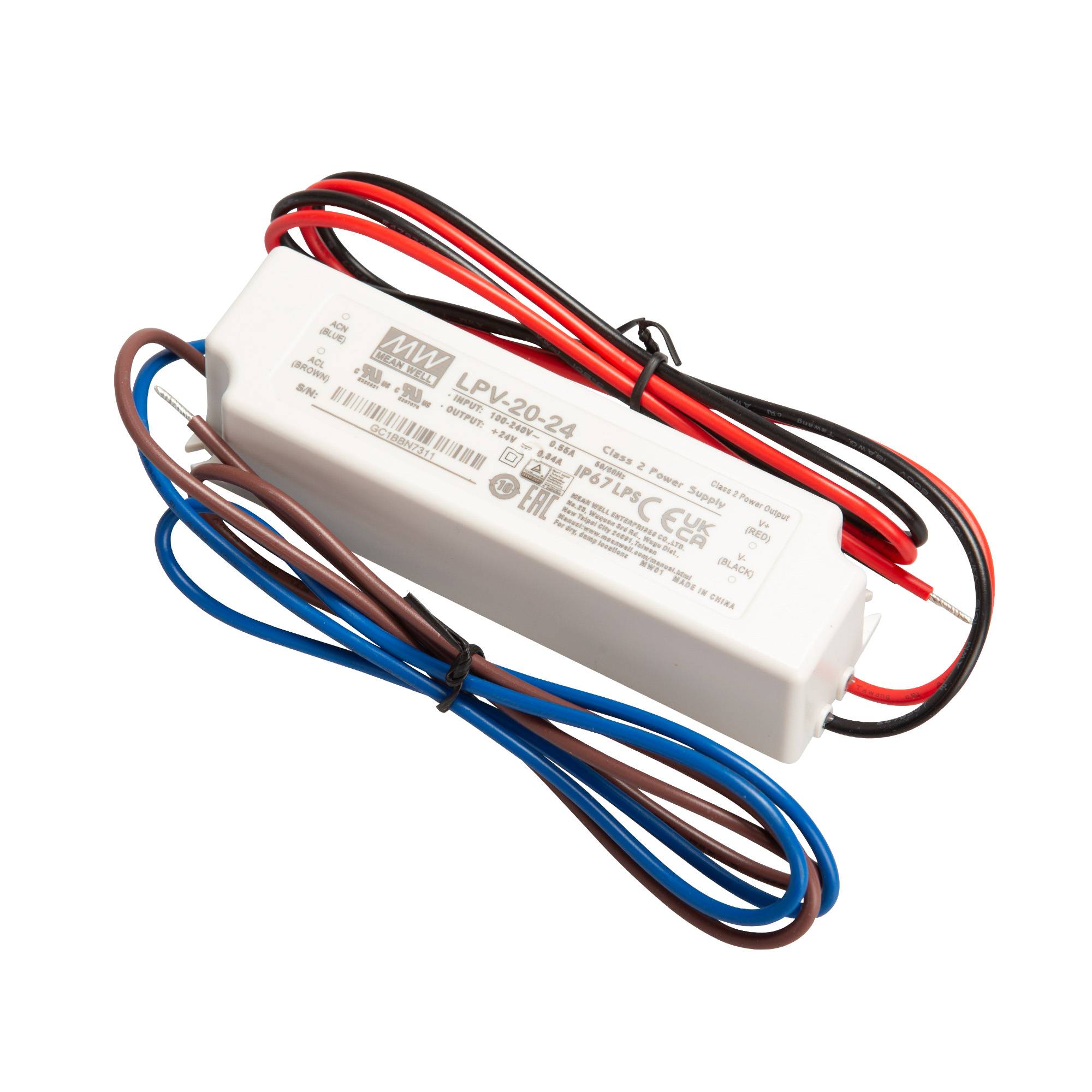 Mean Well LPV-20-24 SNT 24V/DC/0-0,84A/ 20W IP67