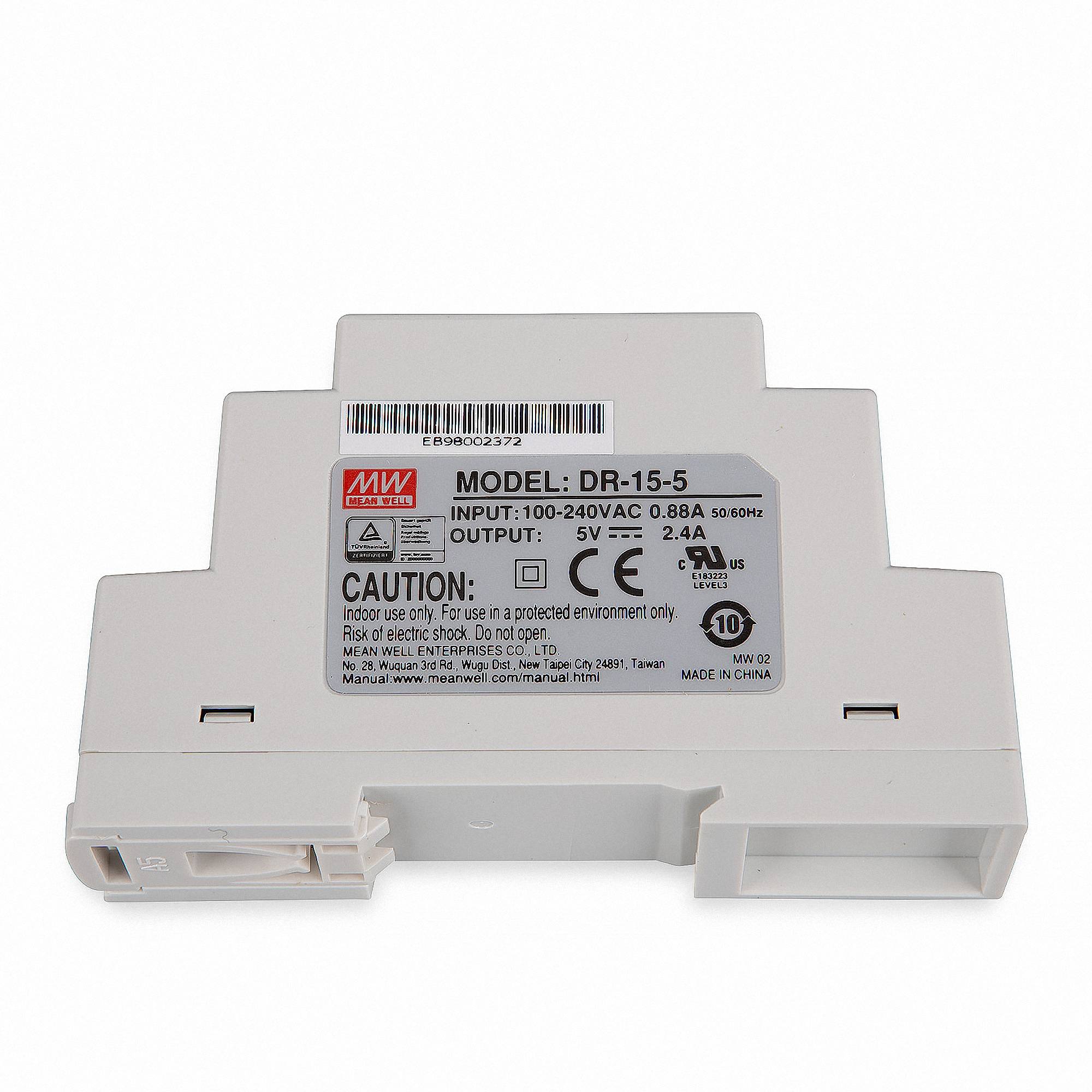 Hutschienen-Netzteil (DIN-Rail) Mean Well DR-15-5 5V/DC W