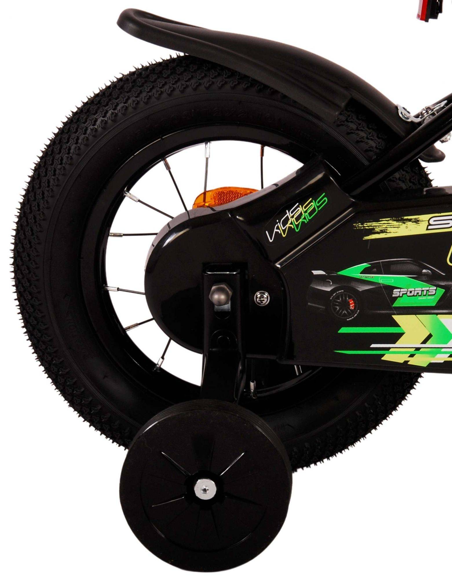 Volare Super GT Kinderbike - Jungen - 12 Zoll - Grün - Zwei Handbremsen