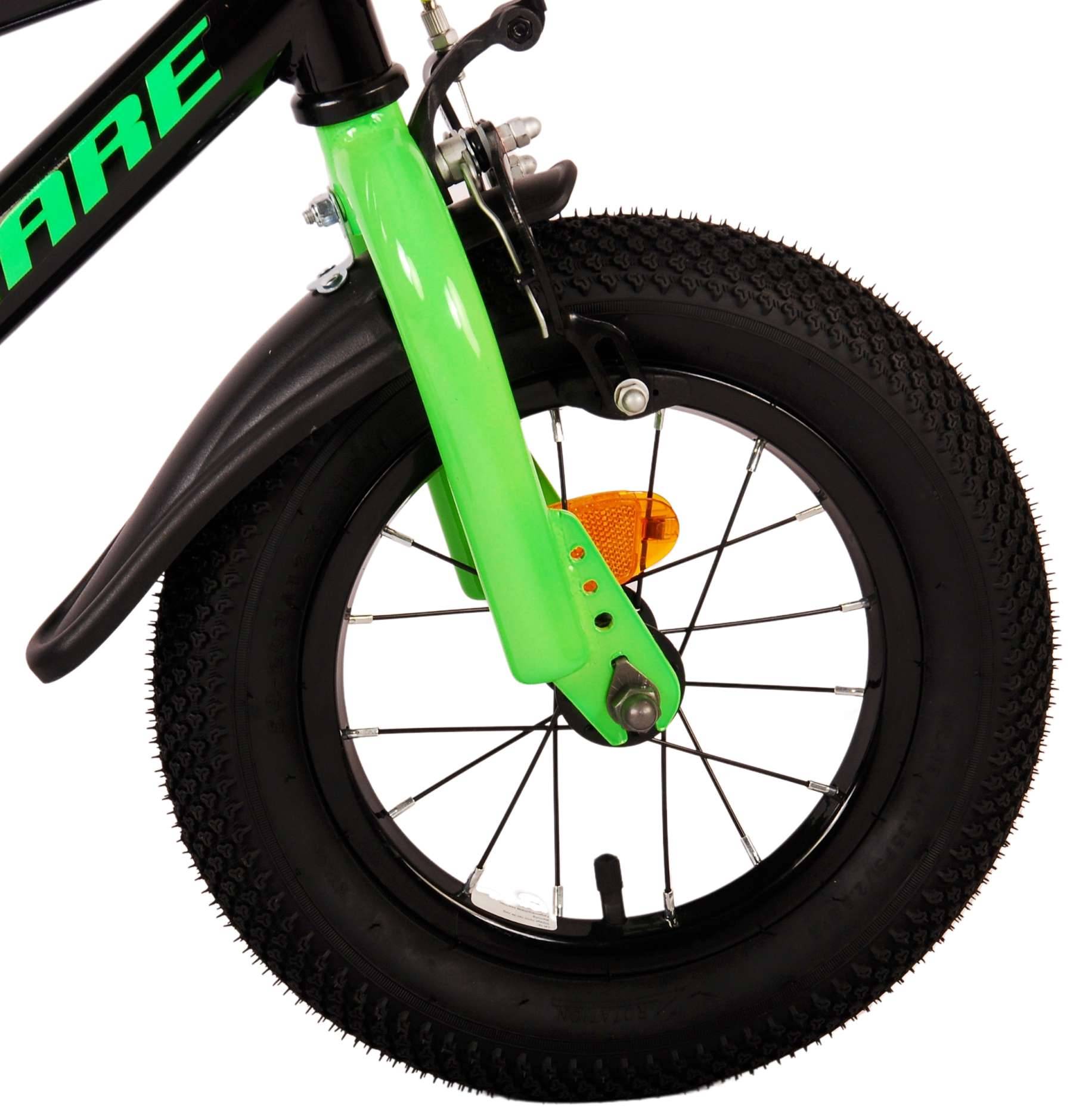 Volare Super GT Kinderbike - Jungen - 12 Zoll - Grün - Zwei Handbremsen