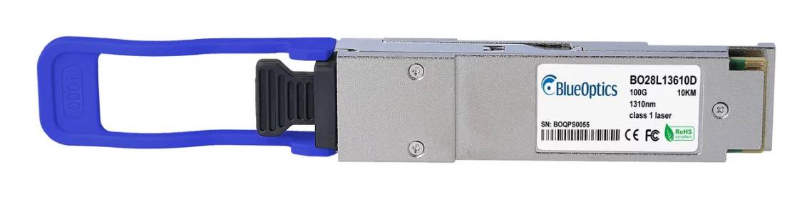 BlueOptics Evertz Scorpion QSFP25G-SM-LR4-G BlueOptics BO28L13610D QSFP28 Transceiver, 100GBASE-LR4,
